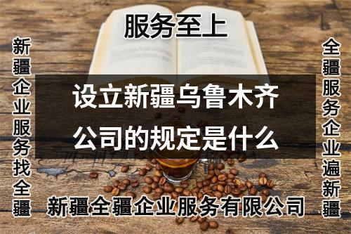 設(shè)立新疆烏魯木齊公司的規(guī)定是什么