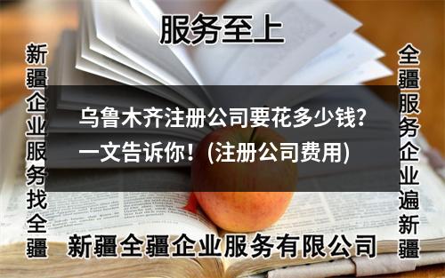 烏魯木齊注冊公司要花多少錢？一文告訴你！(注冊公司費用)