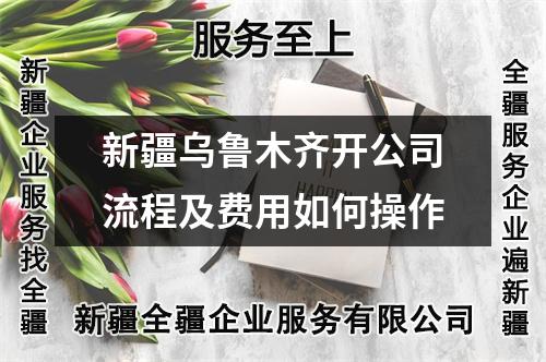 新疆烏魯木齊開公司流程及費(fèi)用如何操作