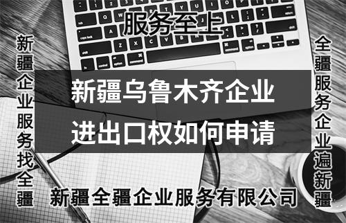 新疆烏魯木齊企業(yè)進出口權如何申請