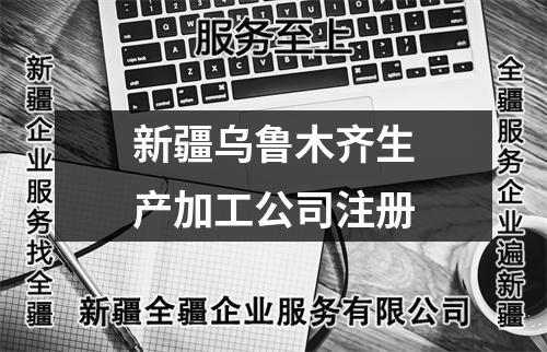 新疆烏魯木齊生產(chǎn)加工公司注冊