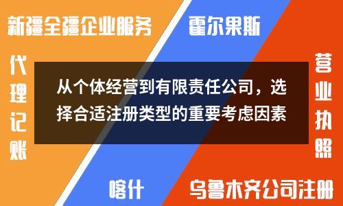 從個(gè)體經(jīng)營(yíng)到有限責(zé)任公司，選擇合適注冊(cè)類型的重要考慮因素